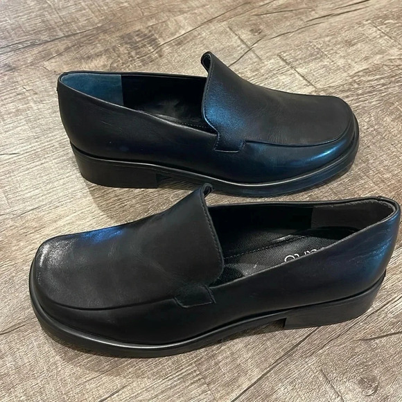 NWOB!! Franco Sarto - Bocca Leather Loafer - Black Leather - Size 6 - Picture 1 of 9